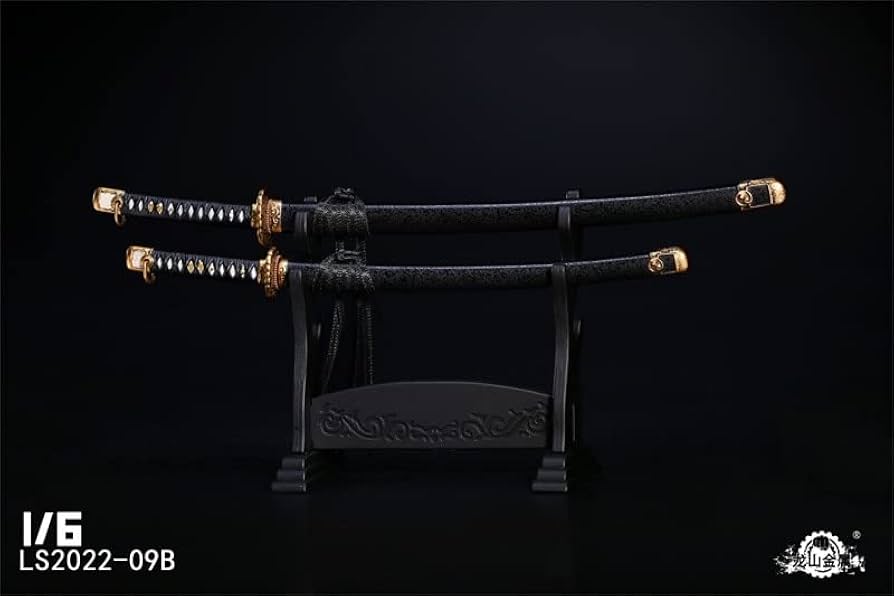 ドラゴン装飾の刀2本セット Amazon | [TOYBARJAPAN ]1/6 フィギュア 用 アクセサリー/龍山
